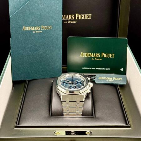 Audemars Piguet Royal Oak Chronograph – Blue Dial, Stainless Steel, Box & Papers