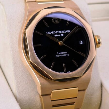 Girard-Perregaux Laureato – Gold-Tone Case, Black Dial, Automatic