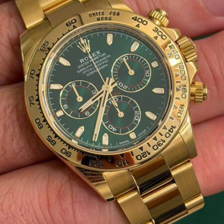 Rolex Cosmograph Daytona – Yellow Gold, Green or Black Dial, Oyster Perpetual Chronograph